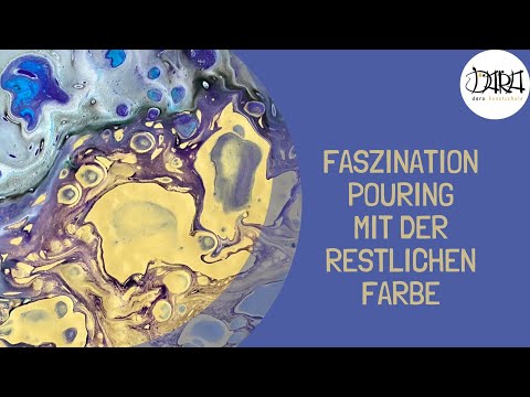 Pouring Leftover Colors /Tutorial/ What do I do with the leftover colors / Colors Purple & Gold /...