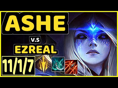 DOUBLELIFT (ASHE) vs EZREAL - 11/1/7 KDA BOTTOM ADC CHALLENGER GAMEPLAY - NA