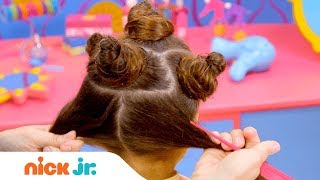 How to Make Silly Buns 🤪  Style Files Hair Tutorial | Sunny Day | Nick Jr.