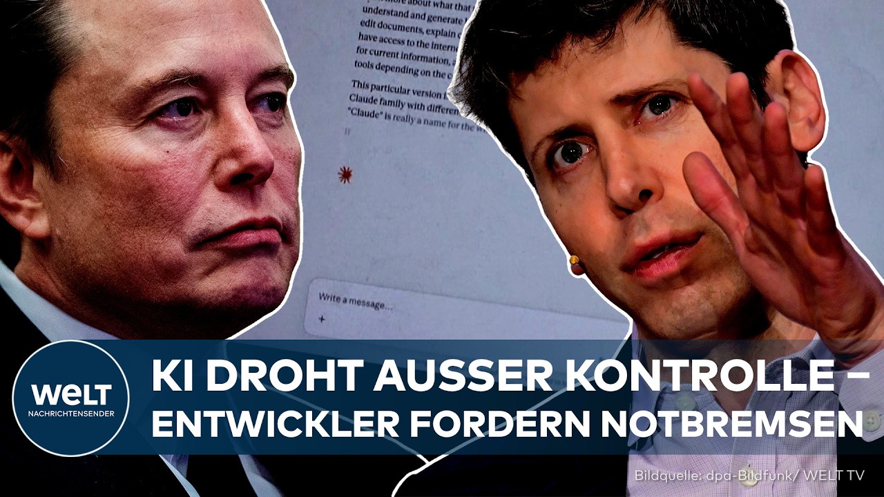 KÜNSTLICHE INTELLIGENZ: Sam Altman und Elon Musk schlagen Alarm – Warum sie jetzt Notbremsen fordern
