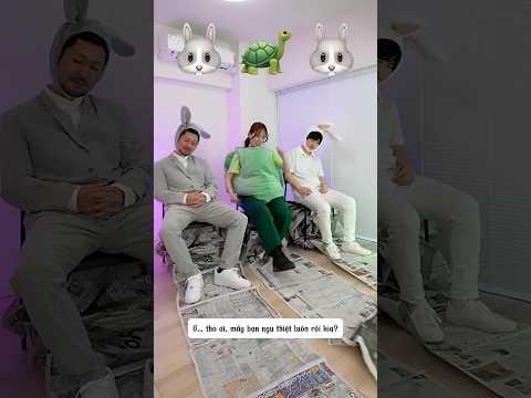 😂 Thỏ ngủ quên, rùa âm thầm về đích | Cái kết không ai ngờ