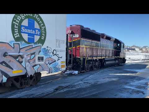 BIG train on restored siding!!! - New Bedford, MA