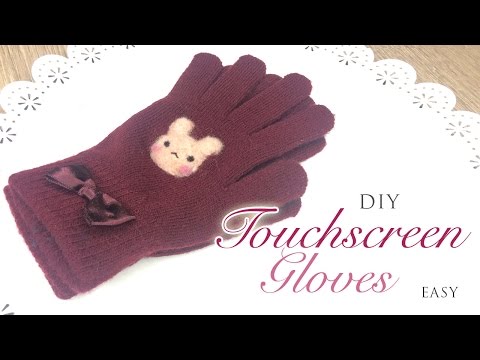 DIY Touchscreen Gloves - Easy and Effective Tutorial! Video