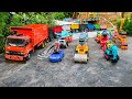 WADIDAU Mobil Truk Tronton Panjang Bongkar Mainan Mobil Mobilan Truk Molen Bus Telolet Ambulan