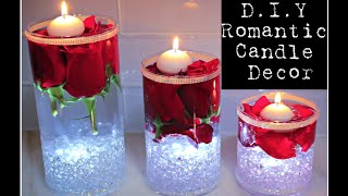 HOW TO: DIY WATER CANDLES ❤️THE PERFECT CENTERPIECE FOR VALENTINES DAY OR A ROMANTIC NIGHT IN ❤️EASY