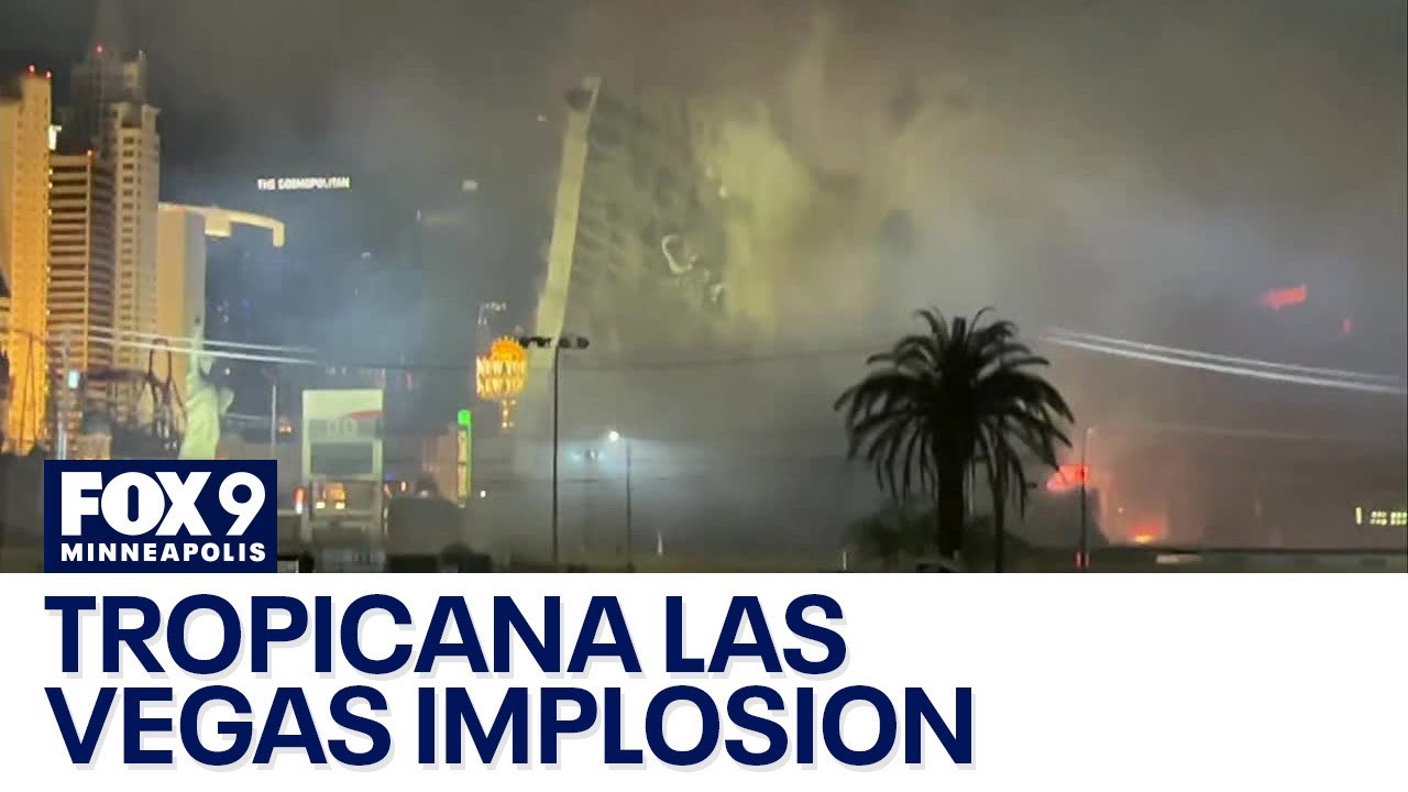 Tropicana Las Vegas hotel imploded to make way for MLB stadium