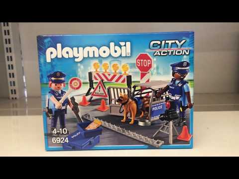 PLAYMOBIL CITY ACTION Policijos patruliai ir kliūčių ruožas, 6924