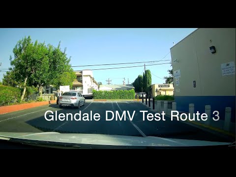TEST ROUTE #3 Glendale DMV 2022-2023 - Behind The Wheel Driver's License Tip