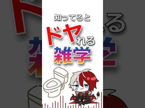 知ってるとドヤれる雑学　トイレ編#shorts #vtuber #雑学