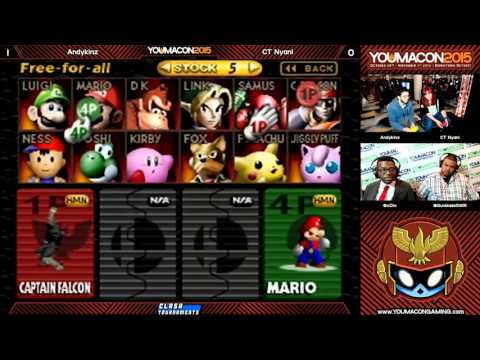 Youmacon 2015 Smash 64 - Andykinz vs Nyani