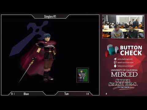 Button Check 13 - Singles R1: Blue vs  Tun