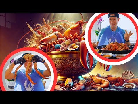 300€ GOLDEN SEA FOOD COOKING CHALLENGE! 🦞 King crab & lobster vs. Big M 🦀