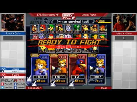 CFL Smackdown 144 Melee - Panda + Oaty vs Momo + Harriet - Doubles Losers Finals