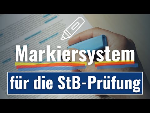 Markiersystem für die Steuerberaterprüfung