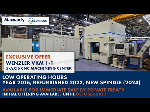 CNC Vertical 5-Axis Machining Center Wenzler VKM 1-1 | 2016  