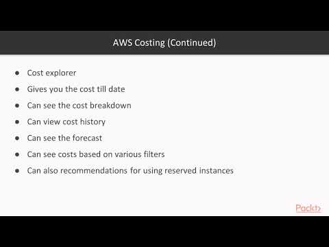 AWS Certified Solution Architect Professional – Revision Guide AWS Costing |packtpub com