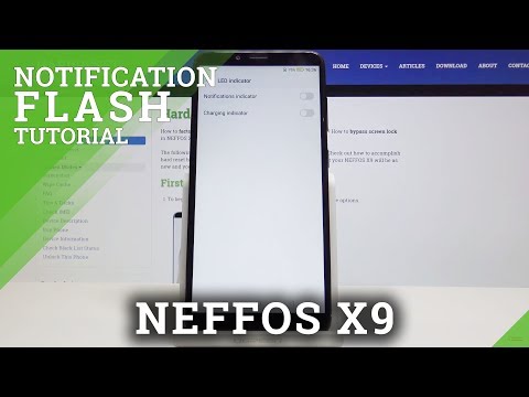 How to Activate LED Notifications in NEFFOS X9 - Flash Notifications