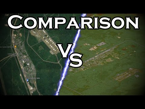Project Zomboid MAP COMPARISON | Ingame Vs Real Life!