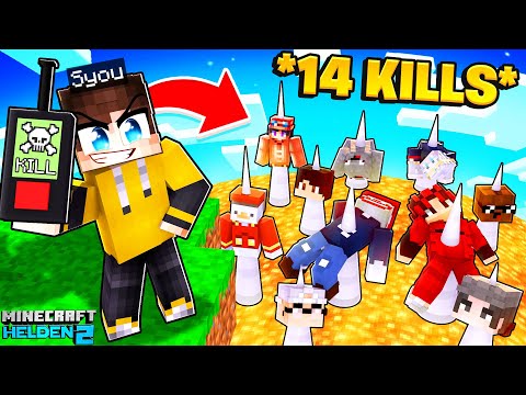 14 KILLS REKORD mit 0 IQ FALLE in Minecraft HELDEN 2