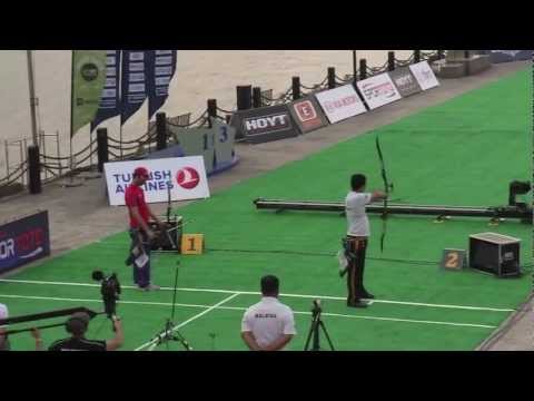 Shanghai Archery World Cup: Rec. Men Ind. Bronze Medal FRA vs MAS (2012)