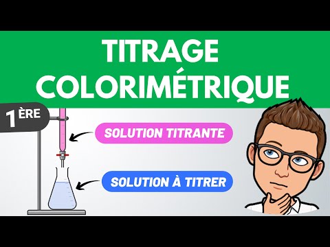 Colorimetric titration (dosage) | 1st year specialization | Chemistry