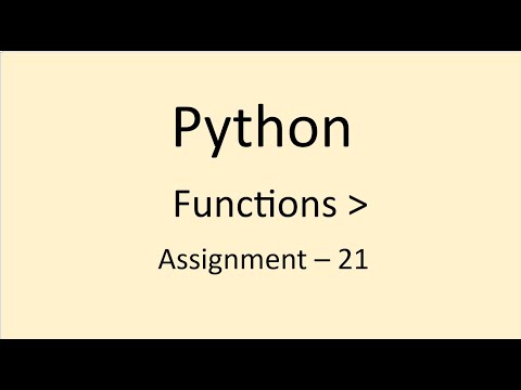 Assignment 21 Functions Python Nxtwave Ccbp