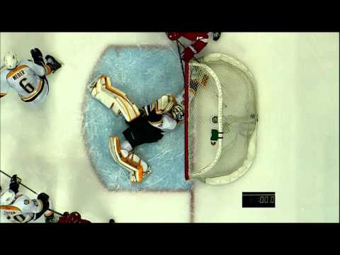 Johan Franzen NO goal at buzzer. Nashville Predators vs Detroit Red Wings 4/15/12 NHL Hockey