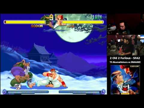 SFA2 @ 2 Old 2 Furious - TS AkumaHokoru (Sodom) vs SNAAAKE (Ryu)