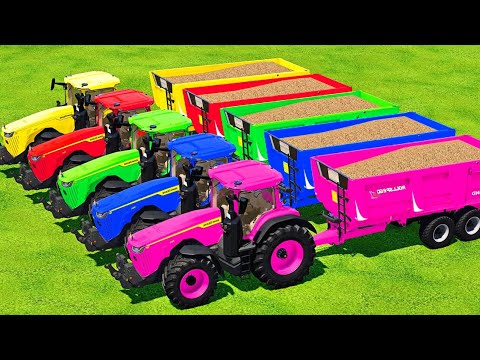 HARVEST, LOAD & TRANSPORT POPLAR WITH JOHN DEERE TRACTORS And HARVESTERS - Farming Simulator 2022