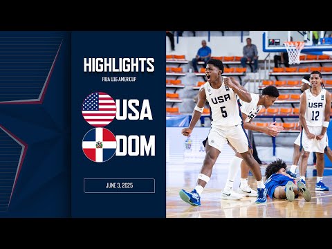 HIGHLIGHTS: USA vs Dominican Republic | 2025 FIBA U16 AmeriCup | June 3, 2025