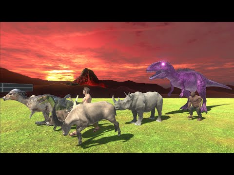 Escape From Alpha Carcharodontosaurus - Animal Revolt Battle Simulator