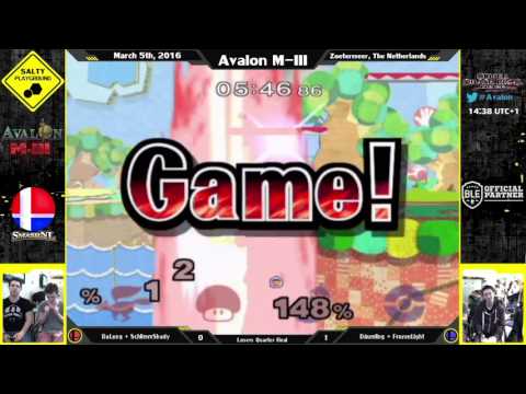 Avalon M-III - DaLung + SchlimmShady Vs Däumling + FrozenLight - SSBM Doubles Losers Quarter Final