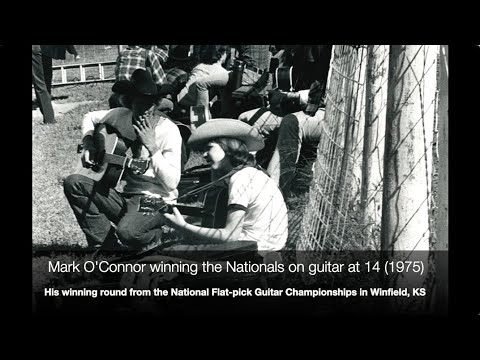 Mark O'Connor winning the Nationals on guitar at 14 (1975) - Crossing Bridges memoir