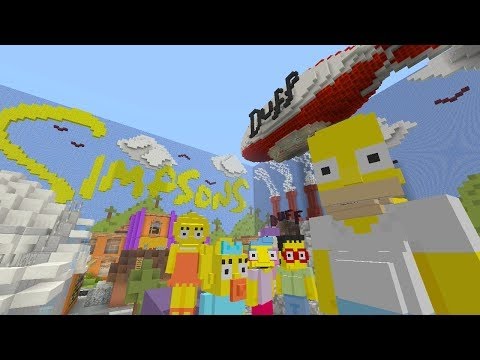 Minecraft XBOX - Hide And Seek - The Simpsons