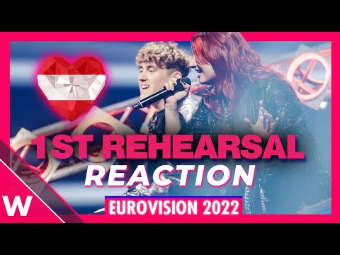 Austria First Rehearsal: LUM!X feat. Pia Maria "Halo" @ Eurovision 2022 (Reaction)