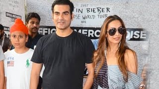Malaika And Arbaaz Spotted At Justin Bieber Concert With Son Arhaan