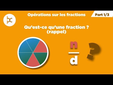 Opérations sur les fractions PART 1/3 : Qu'est-ce qu'une fraction ?