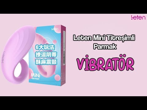 Leten Mini Yüksek Kaliteli Silikona Sahip Titreşimli Parmak Vibratörü
