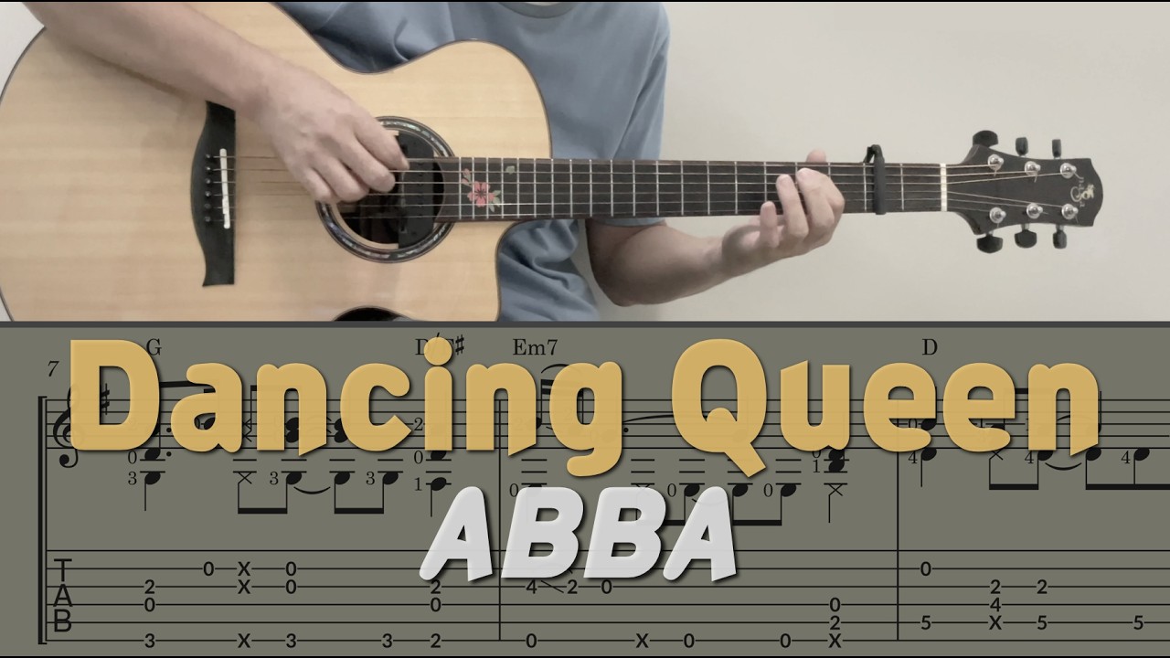 Dancing Queen / ABBA (Guitar) [Notation + TAB]