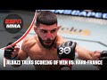 Amir Albazi reacts to the fallout from his split-decision win vs. Kai Kara-France | ESPN MMA