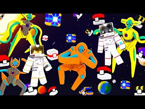 VÁ PRO ESPAÇO ABRIR LUCKY PIXELMON E CAPTURE LENDÁRIO - MINECRAFT PIXELMON MOD