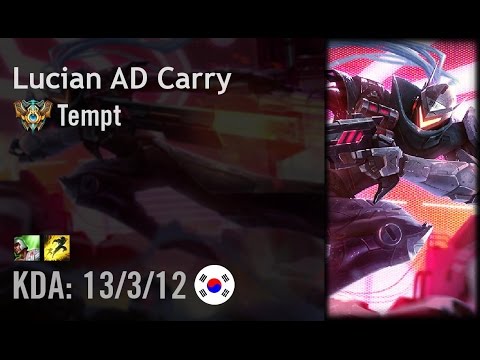 Lucian AD Carry vs Ezreal - Tempt - KR Challenger Path 6.3