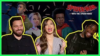 Spider-Man: Into the Spider-Verse Voice Cast Funny Moments (Miles Morales, Spider-Gwen)