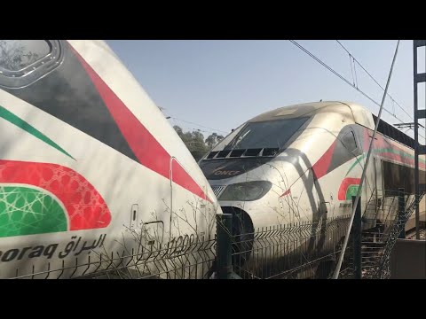 EXCLUSIVEMENT: ONCF TGV Al Boraq 1209 + 1206 unité multiple + sifflet salutaire (1080p 60 FPS)