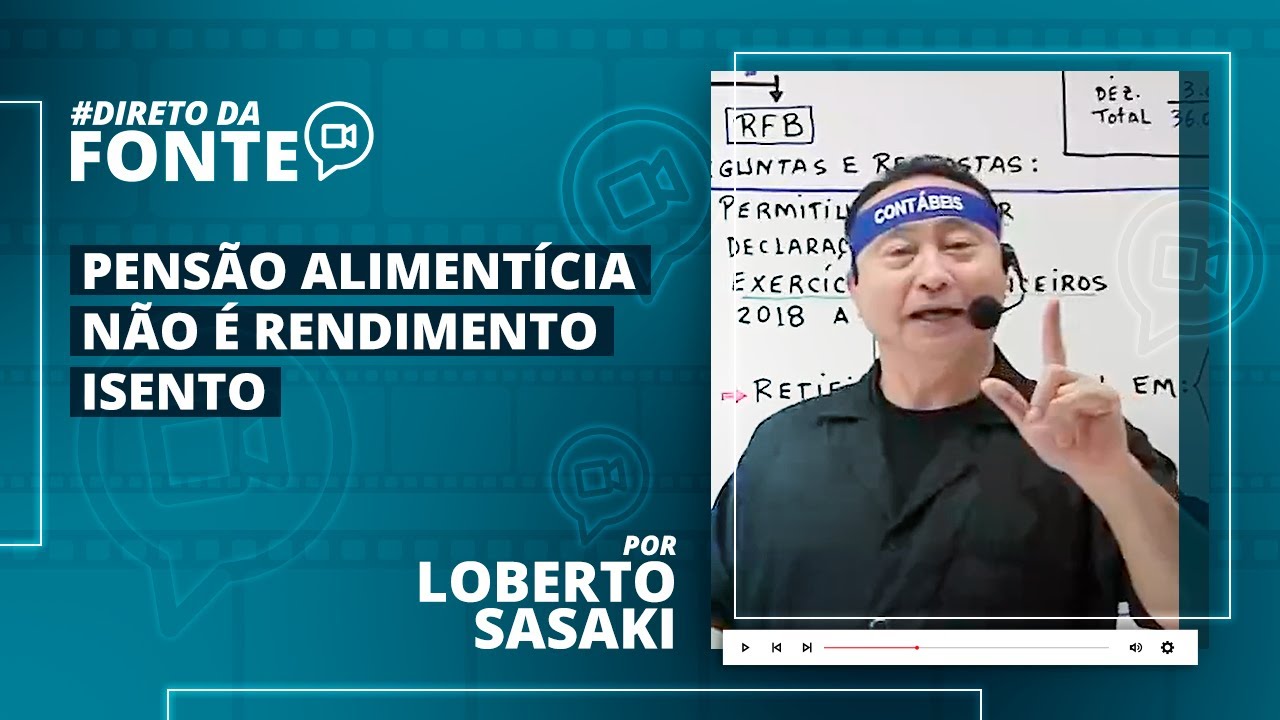 IMPOSTO DE RENDA: Pensão alimentícia é considerado rendimento isento?