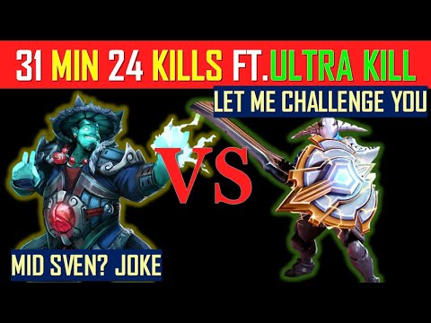 Storm Spirit vs Sven - 31 Min 24 Kills Ft. Ultra Kill