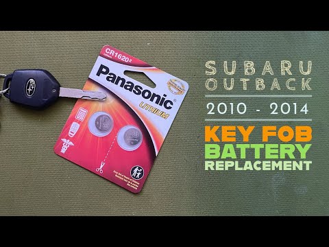 Subaru Outback Key Fob Battery Replacement | 2010 - 2014