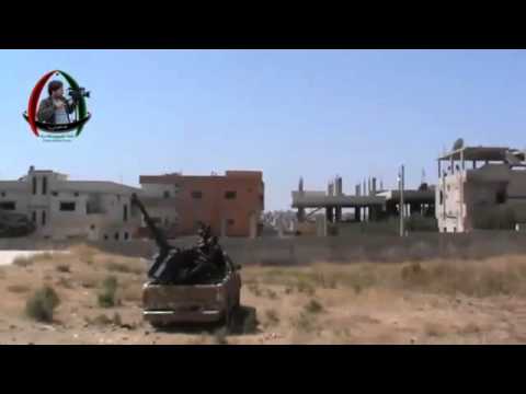 التصدي للطيران الحربي في درعا البلد في محافظة درعا