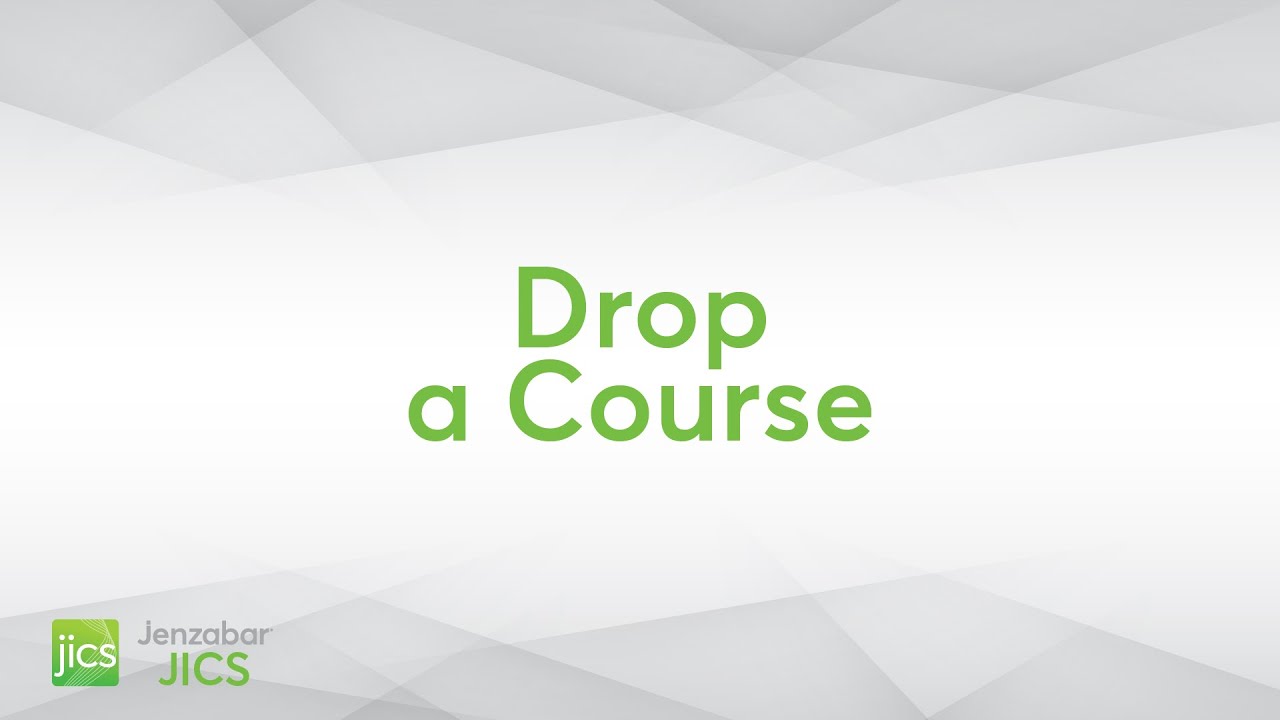 Drop a Course