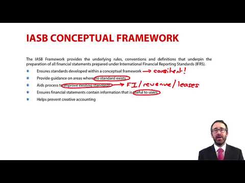 IASB Conceptual Framework – CIMA F1 Financial Reporting